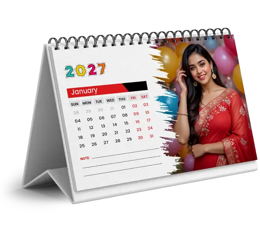 Customized desk calendar 2027